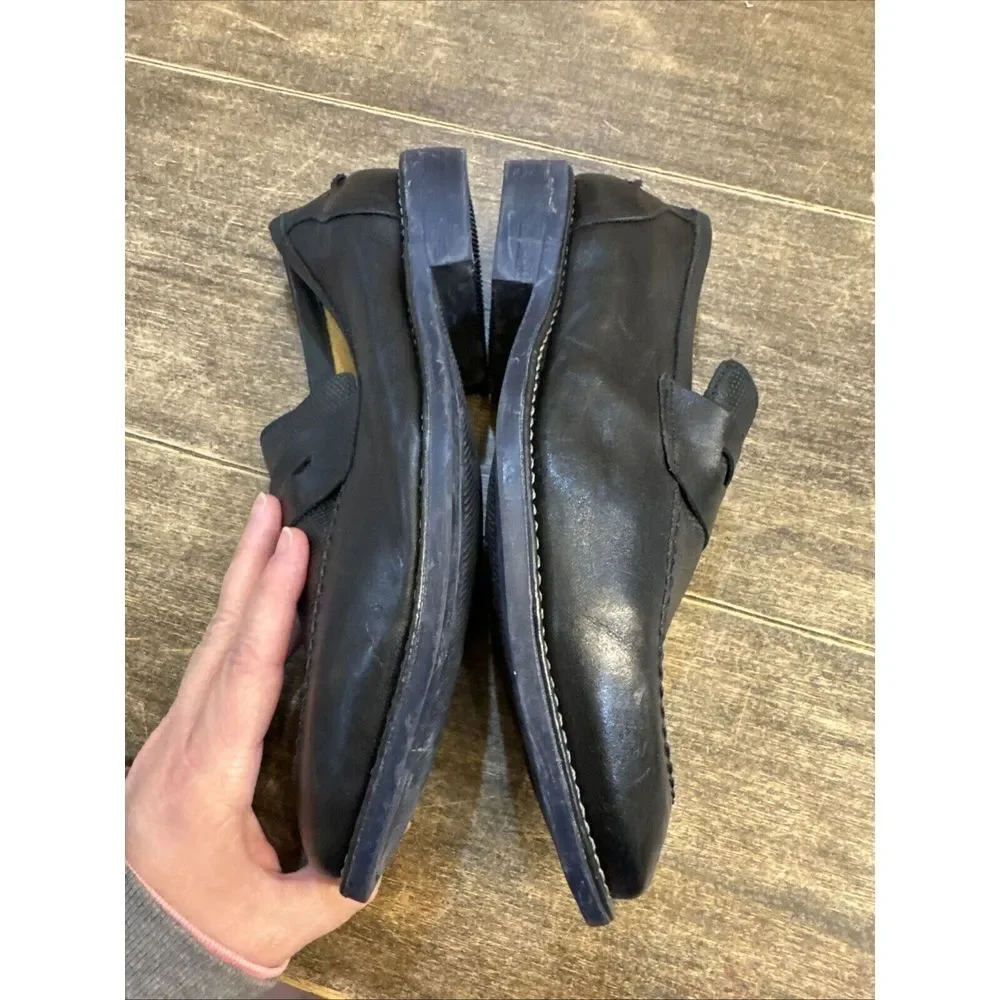 SANDRO MOSCOLONI MAESTRO BLACK PENNY LOAFER‎ Black Size 8 Made In Brazil